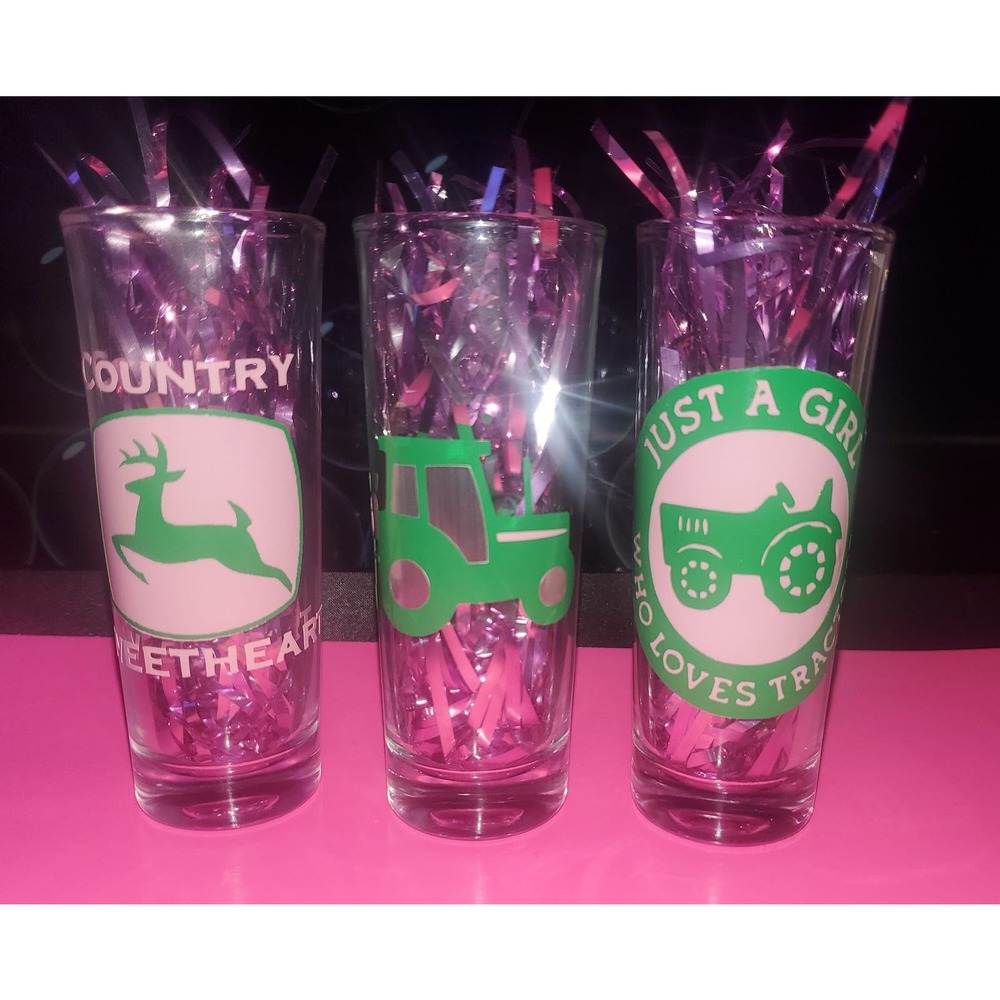 JD inspired Set of 3, 2oz Shot Glasses